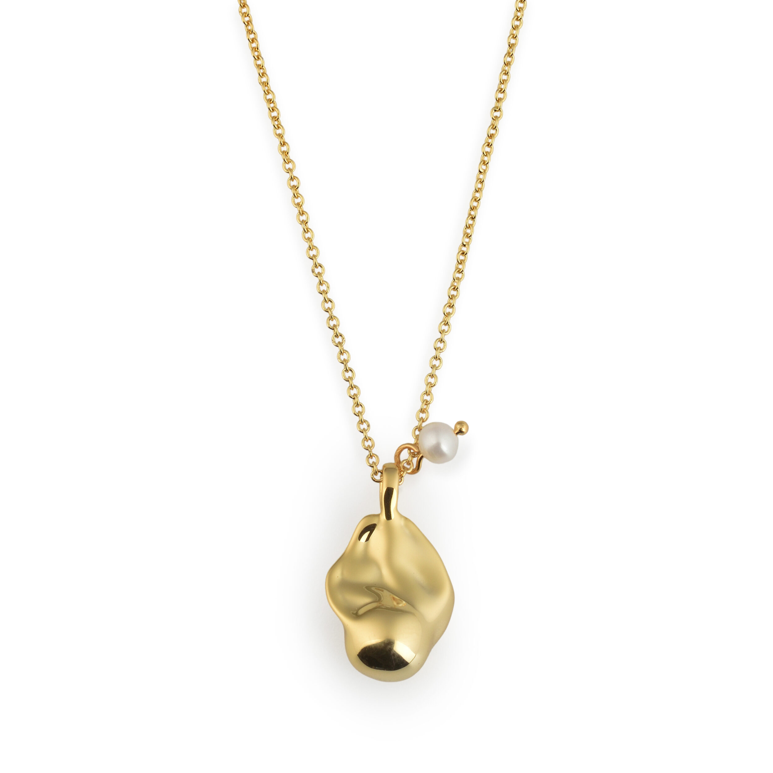 Golden Whimsy Brass Pendant