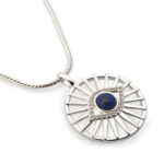 Azure Radiance Brass Pendant - Image 2